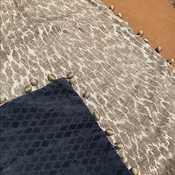 Rose Tree Preston Textured Leopard PomPom Eurosham - Picture 2 of 3